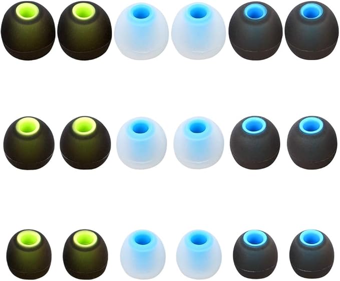 Earbud Tips Replacement Ear Tips Eartips Eargels 9 Pairs SML