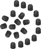MECCANIXITY 20Pcs Replacement Stylus Pen Tips 5mm Conductive Capacitive Touch Screen Pens Tips Silicone Rubber, Black