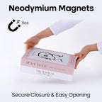 Book Shape Decorative Cable Management Box - Expandable Cable Organizer Box with Magnetic Closure for Home & Office (Modern Matisse, Standard)