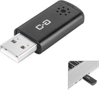 USB Microphone for Laptop and Desktop Computer, High Sensitivity for Clear Call, Plug-and-Play, High Gain, Cordless Mini-Sized Portable, Ideal for Work & Study