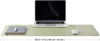 Cork Desk Mat - Dual-Sided Desk Pad for Office and Home - Desk Organization and Accessories - Ideal for Large Mouse Pad and Desk Mats on Top of Desks(Light Green,36"x 17")