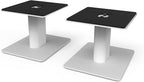 Kanto SP6HD Desktop Speaker Stands for Medium/Large Bookshelf Speakers & Mid-Size/Full-Size 4”-7” Studio Monitors | 6" Tall | White | Pair
