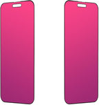 EGKimBa Privacy Screen Protector compatible with iPhone 15 Pro Max, 2 Packs, 6.7 inch Gradient Colorful Electroplated Anti-Spy Anti-Blue Light Easy Installation Tempered Glass