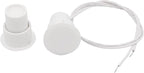 2PCS Recessed Wired Security Window Door Contact Sensor, Normally Closed NC, Door Alarm Magnetic Reed Switch with 2 Wire, ABS White, RC-36