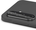 for Samsung Galaxy A26 Camera Lens Protector, Individual Metal Ring Tempered Glass Lens Cover, [Strong Adsorption] Scratch Resistant Ultra-Thin HD Clear Lens Cover, 1 Set-Black