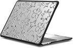 CASETiFY Impact MacBook Air 13.6" (M2-M4) Case [Cushioned Impact Corners/Scratch-Resistant/Anti-Slip Grip] - Chrome Doodles - Clear Black