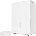 hOmeLabs 50 Pint Wi-Fi Dehumidifier with Pump for up to 7,000 Sq Ft (MAX 120 Pint at 95°F, 90% RH) – High Capacity Moisture Removal for Large Rooms, Offices, and Basements