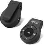 APEKX Clip Bluetooth Audio Adapter for Headphones, Headset, Speaker, Wireless Receiver with MIC for Hands-Released Call and Music