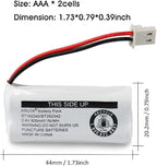 Kruta BT162342 BT262342 Cordless Phone Batteries Compatible with BT183342 BT283342 BT166342 BT266342 VTech CS6114 CS6419 CS6719 at&T EL52300 CL80111 Handset Telephone (Pack of 4)