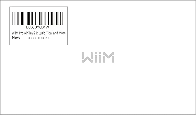 WiiM Pro AirPlay 2 Receiver, Google Cast Audio, WiFi Multiroom Streamer, Compatible with Alexa, Siri and Google Assistant, Stream Hi-Res Audio from Spotify, Amazon Music, Tidal and More