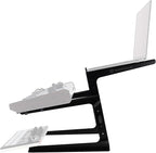 Rockville Rock2d2 Adjustable Dual Shelf DJ Controller Midi Keyboard Laptop Stand