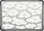 CASETiFY Impact MacBook Air 15" (M2-M4) Case [Cushioned Impact Corners/Scratch-Resistant/Anti-Slip Grip] - Cute Clouds - Clear Black