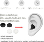Replacement Earbud Tips Silicone Ear Tips Earbuds Buds Set Compatible with Powerbeats 1/2/3 Wireless Beats by Dre Headphones,8 Pairs Earbud Cap(Black+White)