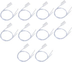 10Pcs 100VDC Recessed Door Sensor, 15mm-5mm Door Magnetic Reed Switch for Home Security Alarm Systems, Door Magnetic Sensors for Alarm Control Panels GND Port and N.C. Port