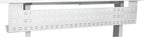 Stand Up Desk Store Under Desk Cable Management Tray Black Horizontal Computer Cord Raceway and Modesty Panel (White, 51")