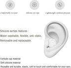 Silicone Ear Tips Earbud Replacement Tips Earbuds Eargels Earpads Earbuds Tips Compatible with Powerbeats 2/3 Wireless Beats by Dre Headphones,4 Pairs(White)