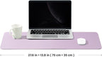 Cork Desk Mat - Dual-Sided Desk Pad for Office and Home - Desk Organization and Accessories - Ideal for Large Mouse Pad and Desk Mats on Top of Desks(Purple,27.6"x 13.8")