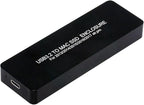 External SSD Enclosure USB-C 3.2 for 12+16 Pin MacBook Air/Pro mid 2013-2017, CNC Hard Drive Case for A1466 A1465 A1502 A1398, Portable SSD Reader Box