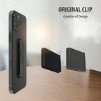 Momostick Flatstick, Cell Phone Finger Grip Strap Holder for Hand, Cell Phone Stand, New Slim Finger Loop Selfie Grip Compatible with Most Smartphones