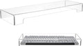 Tofficu Keyboard Cover Acrylic Covers Dust: Clear Computer Keyboard Cover - Anti-Cat Protector - Tablet Keyboard Case for Standard Size PC Computer Desktop (18.5x5.9x1.8 Inch)