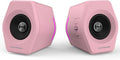Edifier Hecate RGB Gaming Speakers, 32W Peak Power, Bluetooth 5.1, Game/Movie/Music Modes, 12 RGB Lighting Effects, Compact Design for PC/PS4/Desktop - Pink