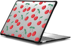 CASETiFY Impact MacBook Air 13" (M1/Intel) Case [Cushioned Impact Corners/Scratch-Resistant/Anti-Slip Grip] - Cherries - Clear Black