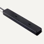 Amazon Basics Rectangle 6-Outlet, 600 Joule Surge Protector Power Strip, 2ft, Black, Small, 2-Pack