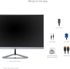 ViewSonic VX2276-SMHD 22 Inch 1080p Widescreen IPS Monitor with Ultra-Thin Bezels, HDMI and DisplayPort,Black/Silver