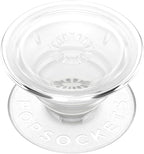 PopSockets Plant-Based Phone Grip with Expanding Kickstand, Adhesive Grip, Eco-Friendly - Clear
