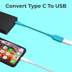 BLACK+DECKER USB C to USB A Adapter, USB C Male to USB Female Adapter Nylon Braid, Type C OTG Cable Compatible w/iPhone 16 15 Pro, Samsung S23 Ultra, MacBook Pro 2022/Air/Mini, iPad—2 Pack, 3"