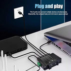 Industrial Managed 5 Port PoE Ethernet Switch, Mini Gigabit Networking Switch with Web Management, Supporting Din-Rail