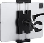 Boat Helm Tablet Holder, Marine Boat Handle Bar Pole Mount, 360°Rotation Clamp Non-Slip Aluminum Alloy Mount,Compatible with 4.7~12.9" iPad/Nexus/LG G Pads/e-Reader/iPhone