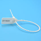 Plastic Tamper Seals, Zip Ties for Fire Extinguishers Pull Tite Security Tags Numbered Disposable Self-Locking Tie 250mm Length (100 PCS, White)