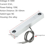 Home Security Wired Rolling Door Contact Magnetic Reed Switch MC-58 Alarm Sensor Magnetic Switch with 2 Wires for N.C. Applications