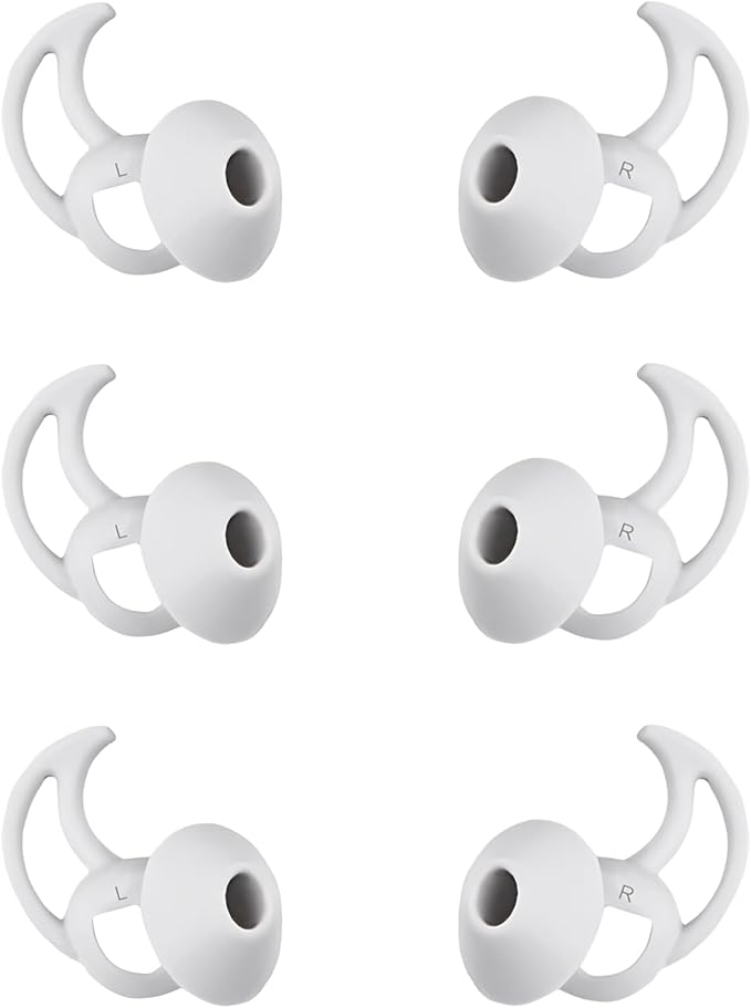Small Silicone Ear Tips Replacement Earbud Tips Compatible with Bose Quietcomfort and Sport Headphone Eartips Rubber Tips Earbud Cap 3 Pairs