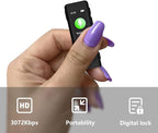 64GB Lavalier Recorder - Recording with Playback Digital Voice Recorder Ideal for Meetings/Lectures/Interviews Password Protected Portable Mini Recorder with USB, MP3 Audio Recording Device