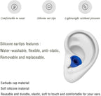 4 Pairs Silicone Earbud Tips Replacement Eartips Earbuds Eargels Earpads Compatible with Powerbeats 1/2/3 Wireless Beats by Dre Headphones(Dark Blue)