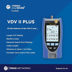 TREND Networks | R158008 | VDV II Plus | Cloud Connected | Voice, Data and Video Cable Verifier | Copper Cable Tester | Advanced Wiremap & Troubleshooting Tool