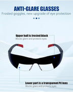 Flaperon Black Fog Foggles for Pilot Training, Adjustable Band, Embossed Hard Case. IFR and VFR training foggles. Durable polycarbonate lenses. Rubberized Tips.