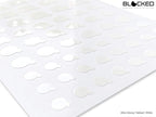 BLOCKED Stackable Webcam/Camera Vinyl Covers | 456 Low-Tack Restickable Webcam Stickers | Multi Finishes, Colors, & Sizes | 6-Pack Variety