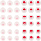 18 Pairs Silicone Earbud Tips Replacement Ear Tips for in- Ear Headphones Eartips (Inner Hole from 3.8mm-5.5mm Earphones) Earbud Replacement Tips Earbud Cap S M L