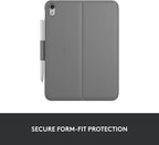 Logitech Slim Folio Keyboard Case for iPad (10th gen & A16) with Integrated Bluetooth Wireless Keyboard