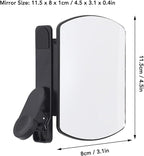 Mirror Effect Lens - Capture Stunning Reflections Instantly, Smartphone Camera Mirror Reflection Clip Kit, Adjustable HD Glass Smartphone Photography Flip Mirror, for Travel Photography (Black+White)