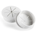 HYCC 10 Pack 2-3/8 Inch Flexible Desk Grommet,Organize Wires and Cables on Office Equipment, Computer Components, Entertainment Systems Effectively - Color: White