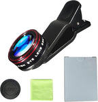 Phone Camera Lens, Clip on Cell HD Phone Fisheye Lens kit, 235° Fisheye Lens ，for Most iPhone Android Samsung Phones and Smartphones