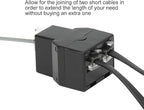Uvital RJ12 6P6C 3 Female Telephone Line Splitters, Phone Jack Splitter, Telephone Landline Cable Connector and Separator(Black, 20 Pack)