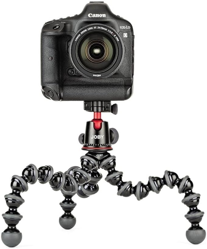 JOBY GorillaPod 5K Kit, Flexible Professional Tripod with BallHead, for DSLR Camera and CSC/Mirrorless with Lens, Up to 5 kg Payload (11lbs), Black