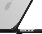 CASETiFY Bounce MacBook Pro 16-inch (M3/M4) Case [Enhanced Protective Corner Design/Ventilation Cutouts/Anti-Slip Grip] - You are Exactly Where You Need to Be - Clear Black