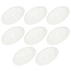 PATIKIL Desk Grommet 2-1/16", 8 Pcs Round Cable Grommet Cord Hole Cover with Adhesive Tape Flexible Table Wire Organizer for Office Home Table Countertop, Light Gray
