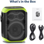 Portable Bluetooth Speakers 80W Big Powerful Wireless Outdoor Loud Stereo Deep Bass Sound Boombox TWS Home Party Speaker with Subwoofer LED Lights